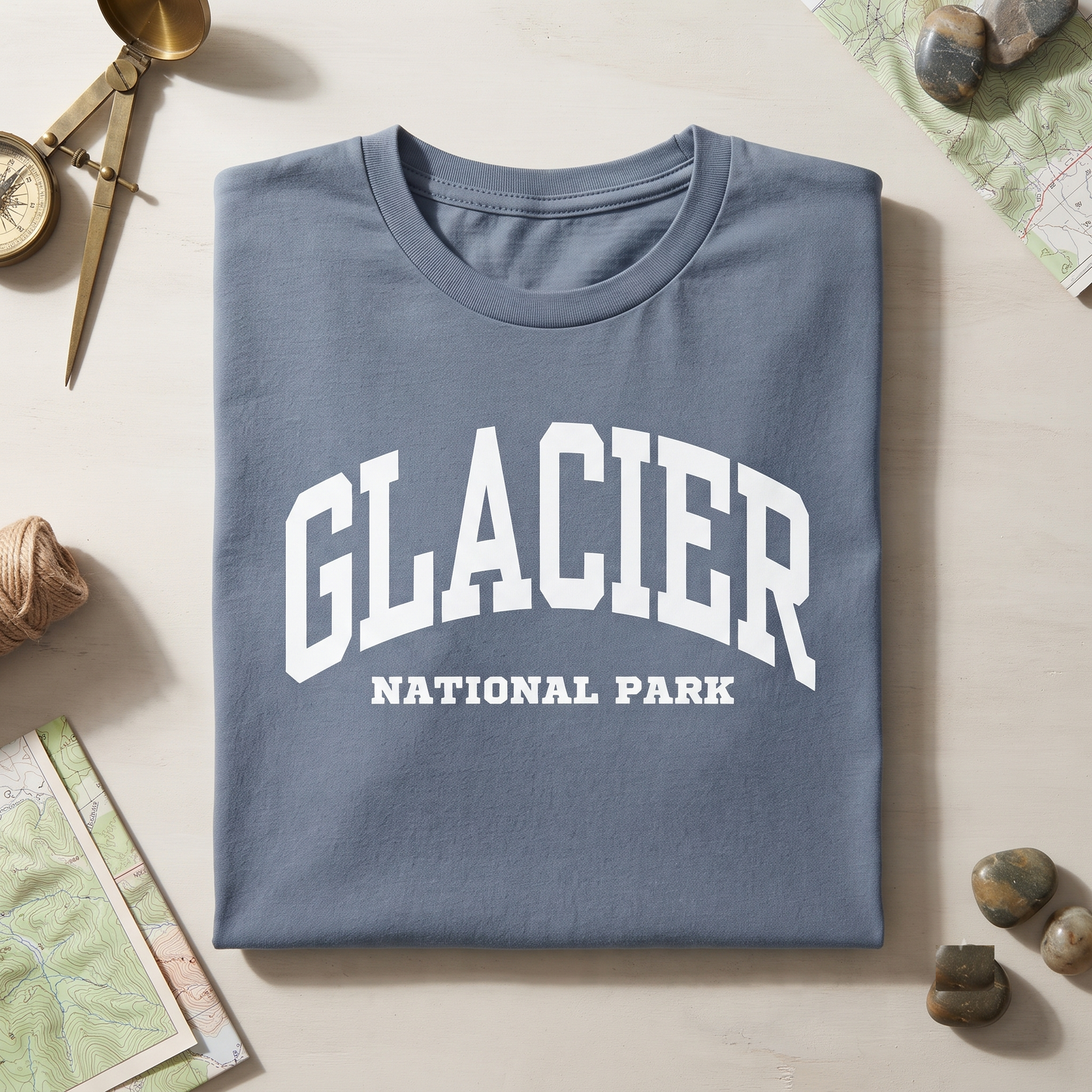 Glacier National Park Shirt, Varsity Glacier T-shirt, Custom Montana Sweatshirt, Glacier Hoodie, Personalized National Park Tee,