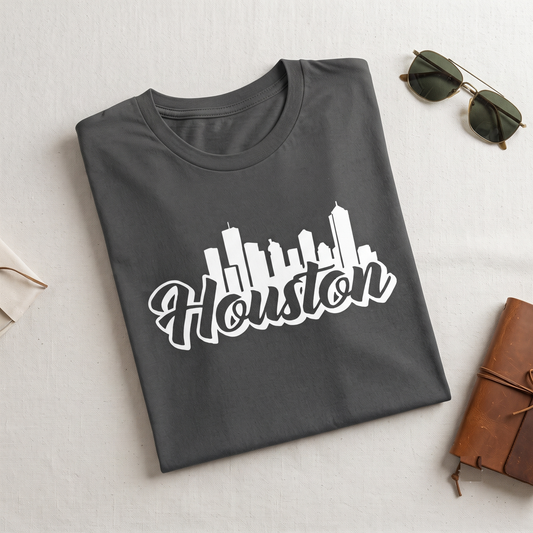 Houston Skyline Shirt, Houston Texas T-shirt, Personalized Houston Sweatshirt, Houston Hoodie, Vintage City Skyline