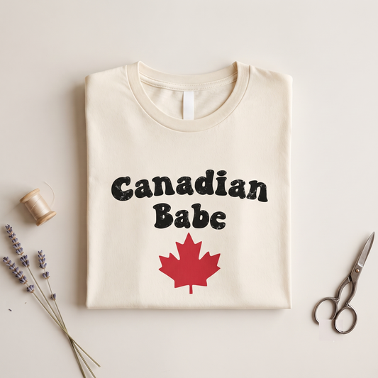 Custom Canadian Babe Retro Maple Leaf Shirt, Hoodie, Sweatshirt