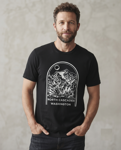 Custom North Cascades Shirt, Vintage National Park Sweatshirt, Washington Hoodie, Personalized Mountain Souvenir T-shirt