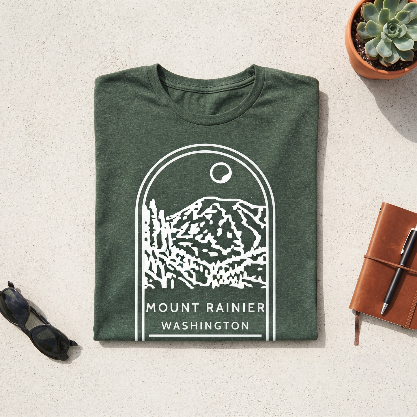 Custom Mount Rainier Shirt, Vintage National Park Sweatshirt, Washington Hoodie, Personalized Mountain Souvenir T-shirt